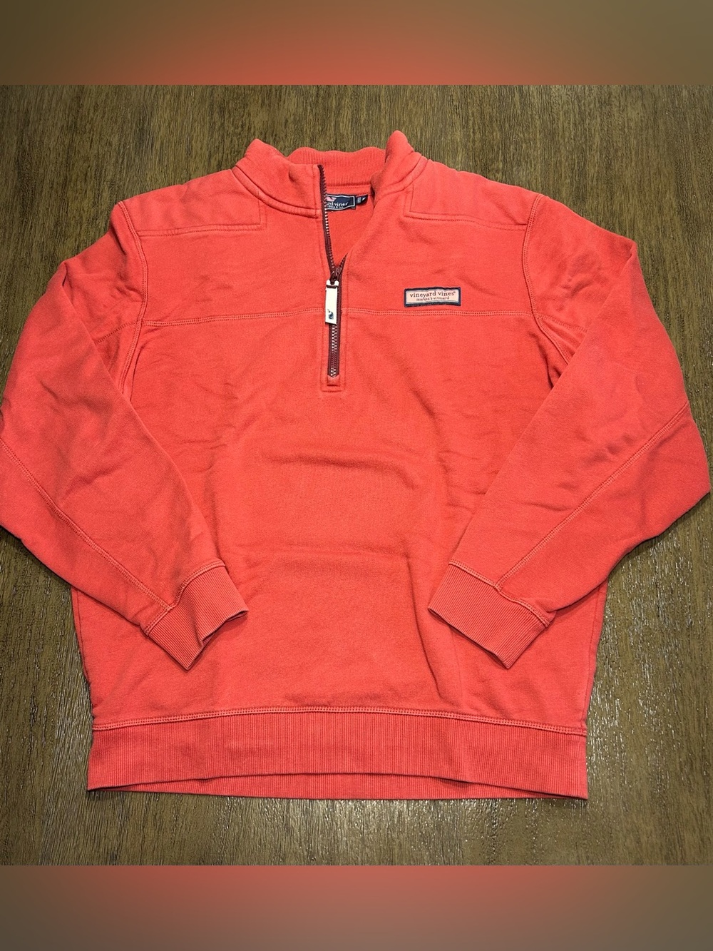 Vineyard Vines By Shep & Ian
Red 1/4 Zip Pullover Fleece Sweater Mens Medium